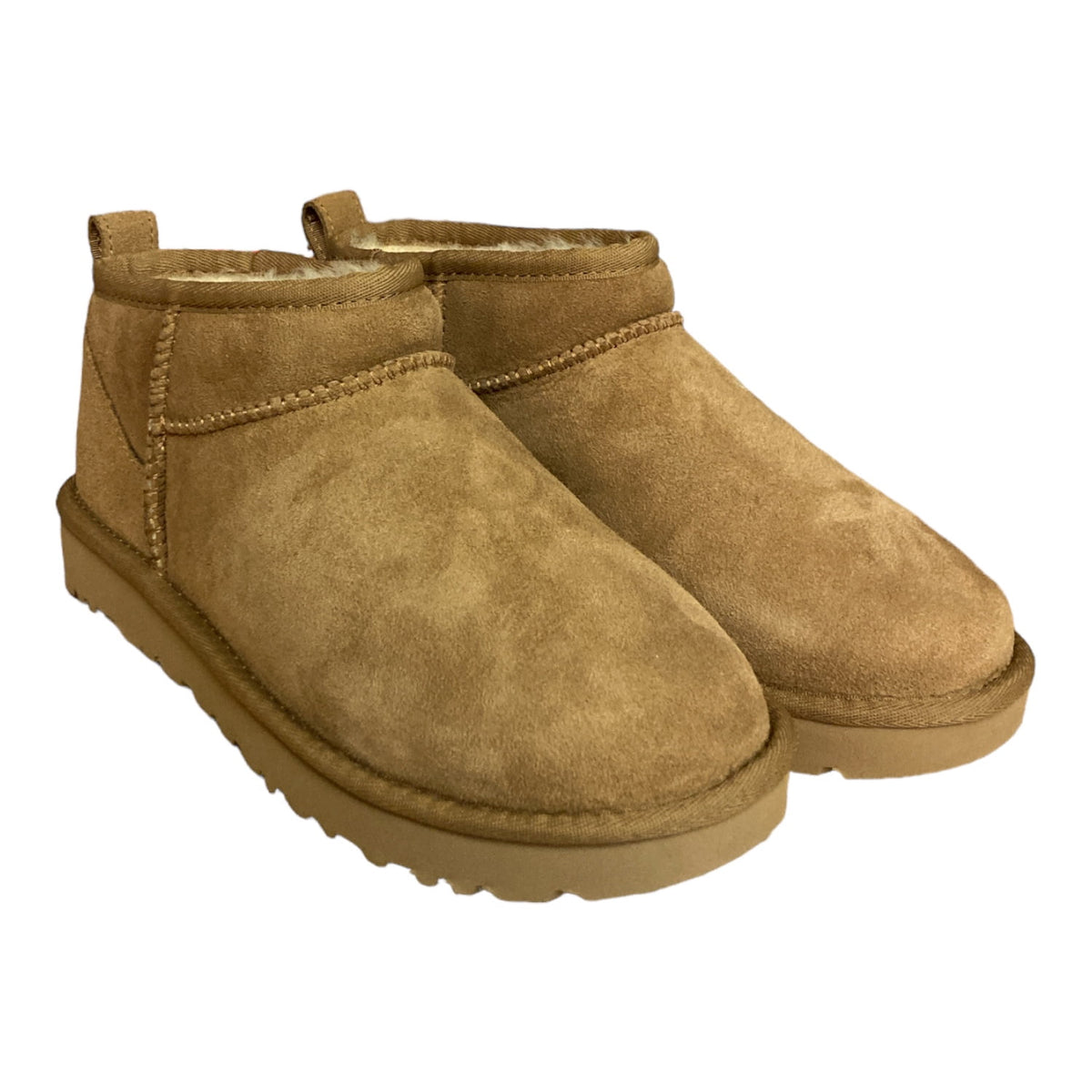 UGG Classic Ultra Mini Boot Suede Womens Shoes Size 10, Color: Chestnut