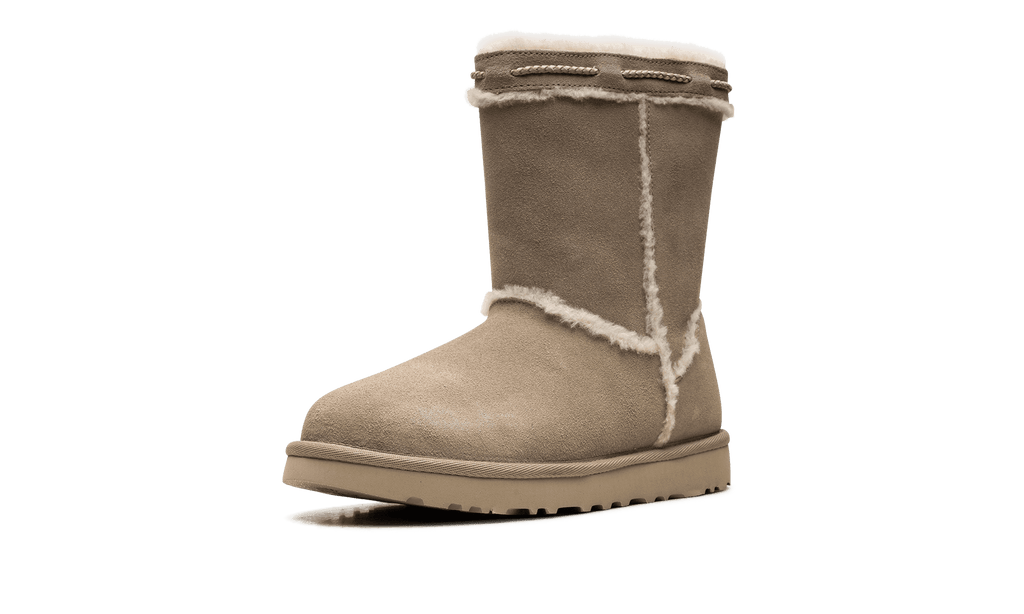 UGG WOMENS Classic Short Shearling Braid Womens "DUNE" 1166752 DUNE 1166752 DUNE from Stadium Goods
