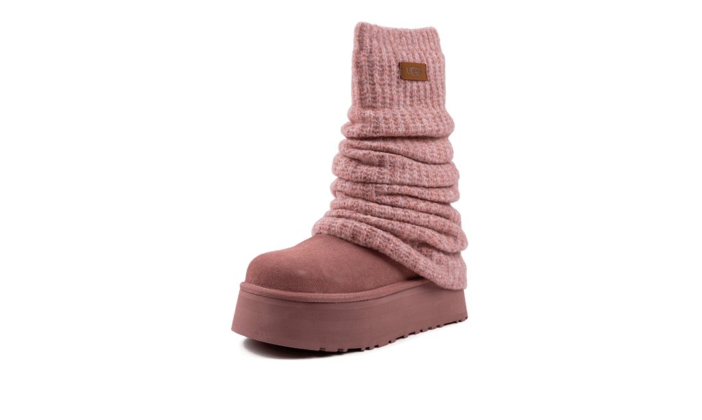 UGG WOMENS Classic Mini Dipper Legwarmer Boot Womens "Pink Dawn" 1178990 PDW 1178990 PDW from Stadium Goods