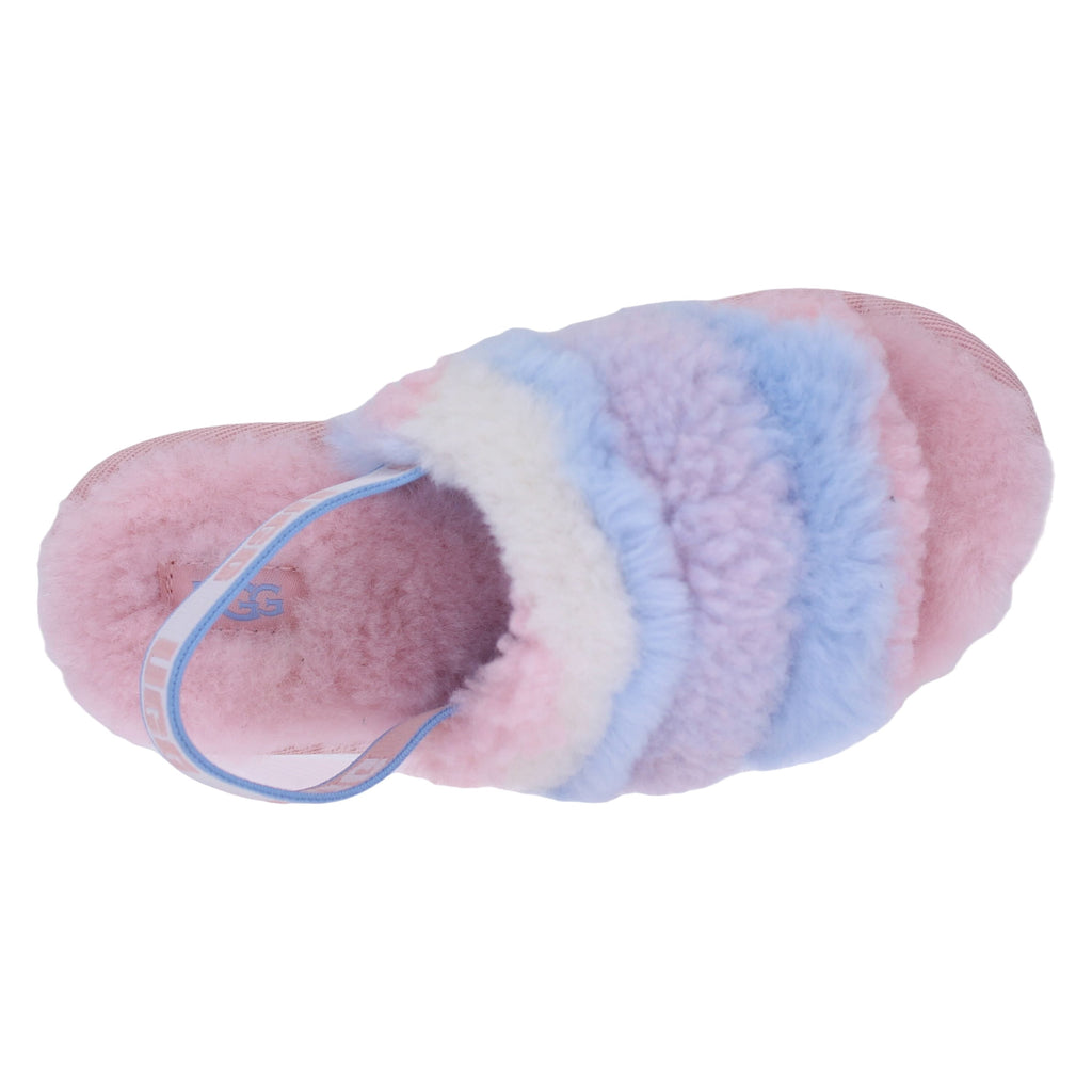 Toddler's UGG Fluff Yeah Slide Cali Collage Pride-Stripes (1120115T-PSTR) - 11