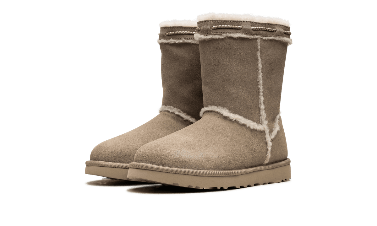 UGG WOMENS Classic Short Shearling Braid Womens "DUNE" 1166752 DUNE 1166752 DUNE from Stadium Goods