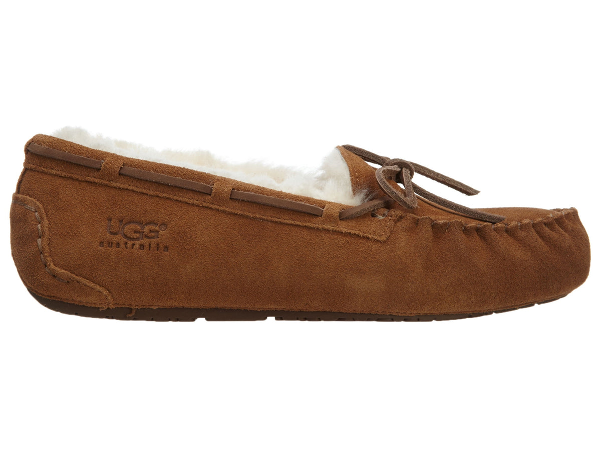 Ugg Girls Dakota Moccasin Slippers, Chestnut,1 M US