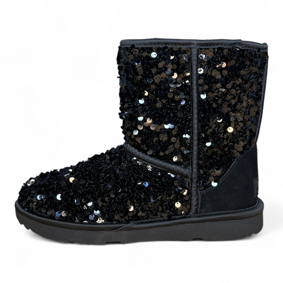 UGG Girls' Classic Short Chunky Sequin Boots