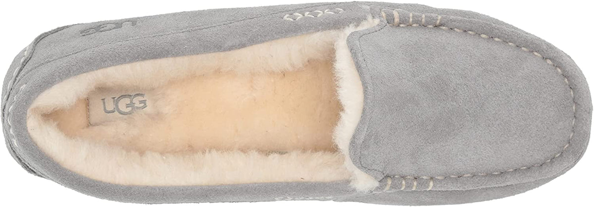 UGG Womens Ansley Slipper 6 Wide Light Grey