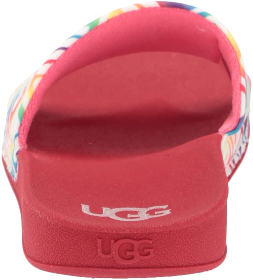 UGG Kids Beach Slide UGG Sandal Big Kid 8-12 Years 5 Big Kid Rainbow