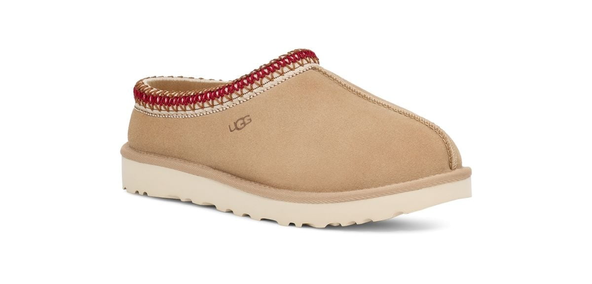 (Women's) UGG Tasman Slipper 'Sand / Dark Cherry' (2023) 5955-SNDD