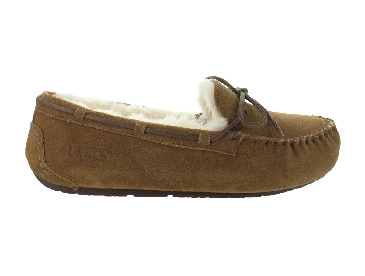 Ugg Girls Dakota Moccasin Slippers, Chestnut,1 M US