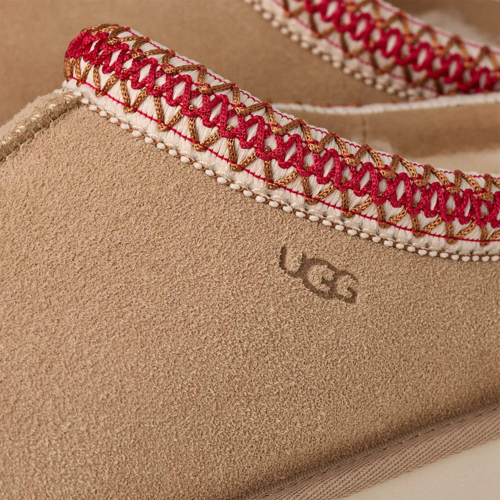 UGG Tasman II 1174470-SDDR Slippers Women's Sand Dark Cherry Suede Slip-On GUG19