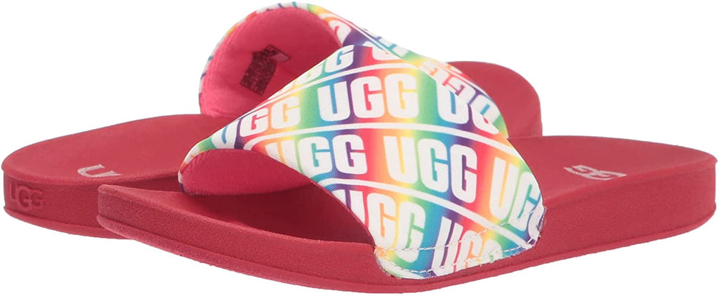 UGG Kids Beach Slide UGG Sandal Big Kid 8-12 Years 5 Big Kid Rainbow