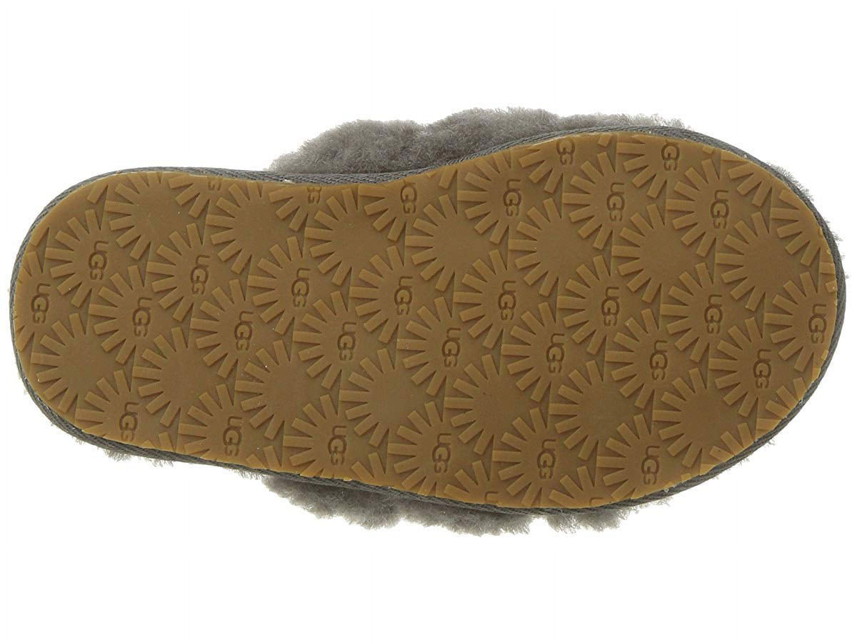 UGG Toddlers' Fluff Yeah Slide in Charcoal, 6 US