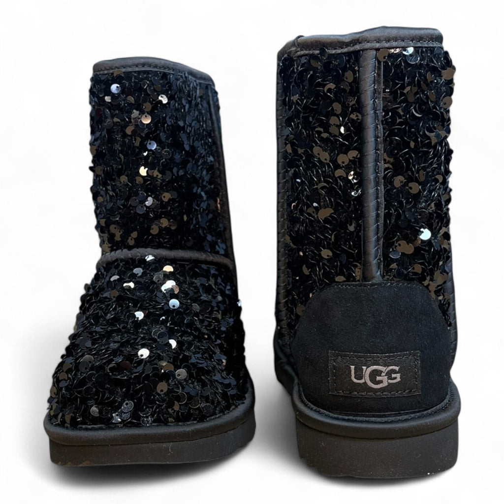 UGG Girls' Classic Short Chunky Sequin Boots